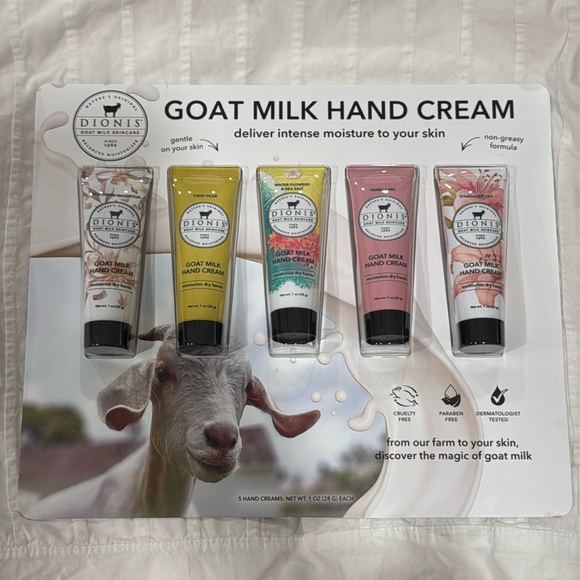 Dionis Other - DIONIS GOAT MILK SKINCARE HAND CREAMS - 5 PACK MOISTURIZING, SOOTHES, NOURISHES